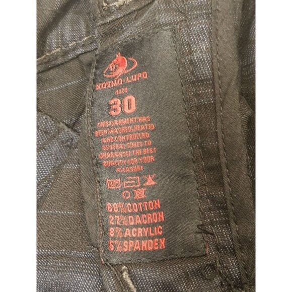 TKL Kosmo Lupo Mens Jeans Clubwear Black Sizes 30 - Picture 14 of 16